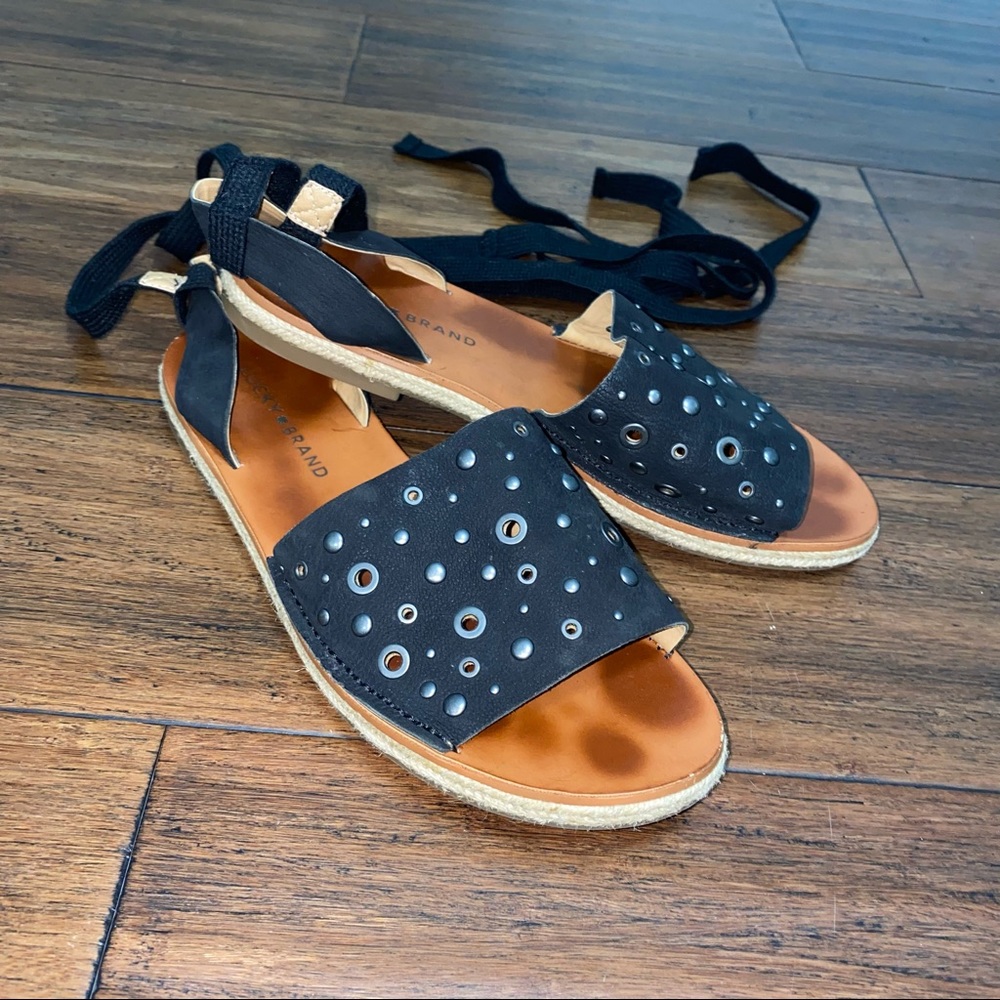 Lucky Brand tie up sandals